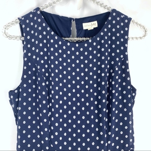 Maison Jules women's navy blue and white sleeveless dress XS - Picture 2 of 8